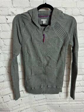 Soho Fit Grey Zip-Up Hooded Sweater